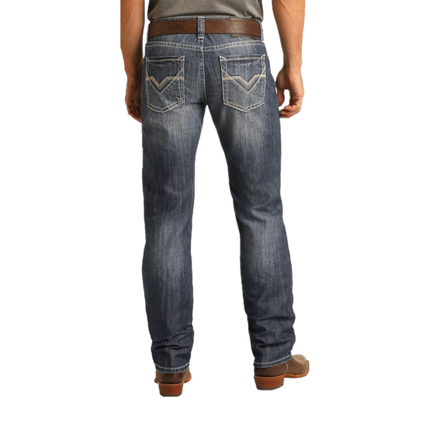 Rock & Roll Denim® Men's Dark Vintage Stackable Bootcut Jeans MSP1763