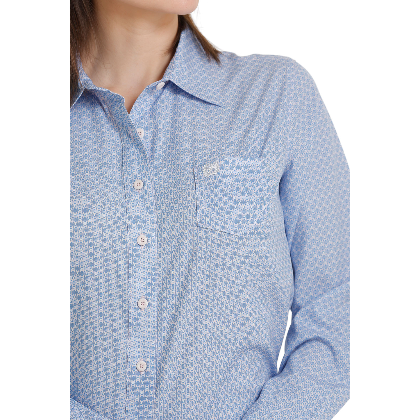 Cinch® Ladies Printed Lilac Button Down Shirt MSW9163013