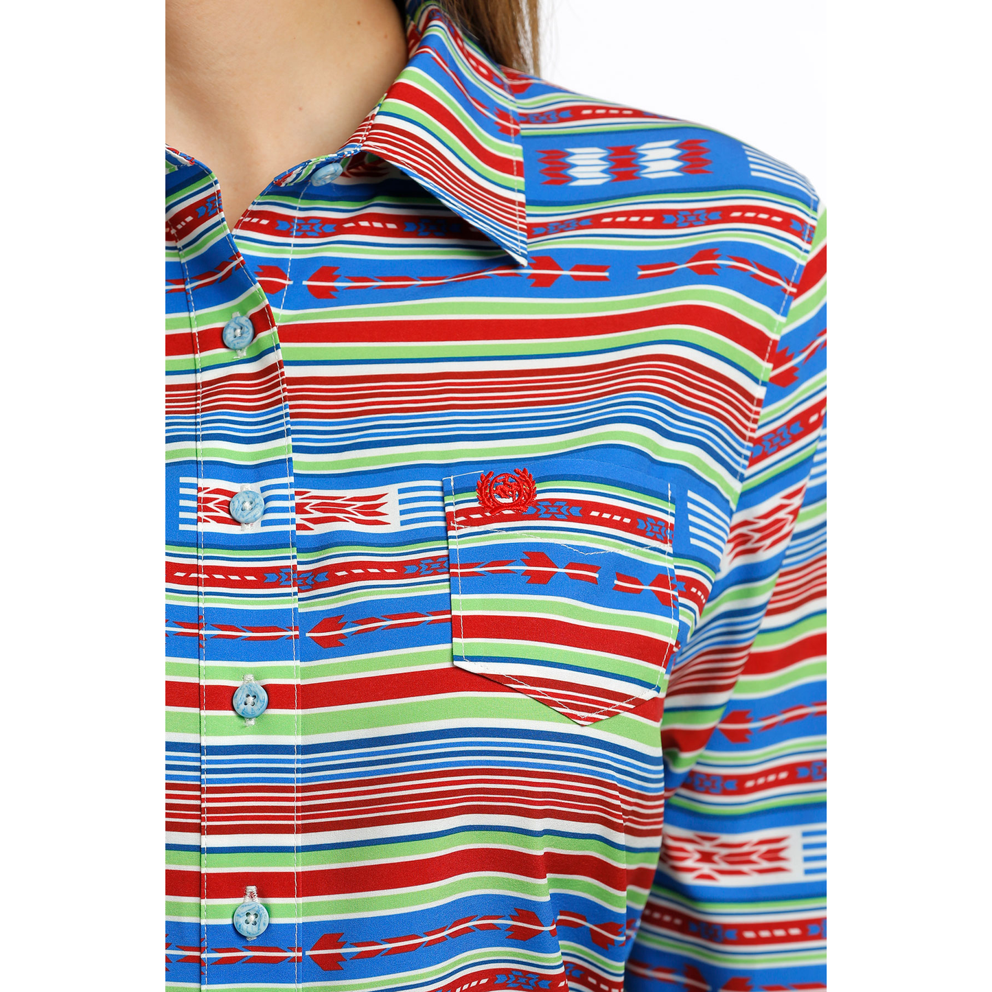 Cinch Ladies Multicolor ArenaFlex Button Down Shirt MSW9163019
