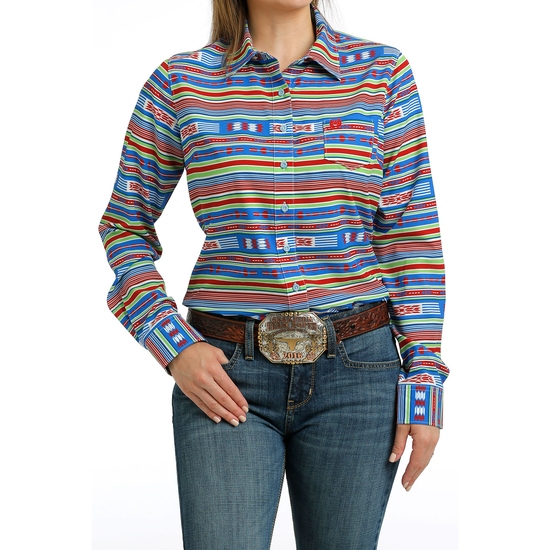 Cinch Ladies Multicolor ArenaFlex Button Down Shirt MSW9163019