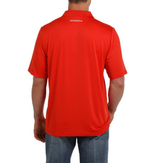 Cinch® Men's Red Short Sleeve Arenaflex Polo T-Shirt MTK1834002