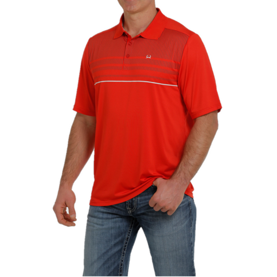 Cinch® Men's Red Short Sleeve Arenaflex Polo T-Shirt MTK1834002