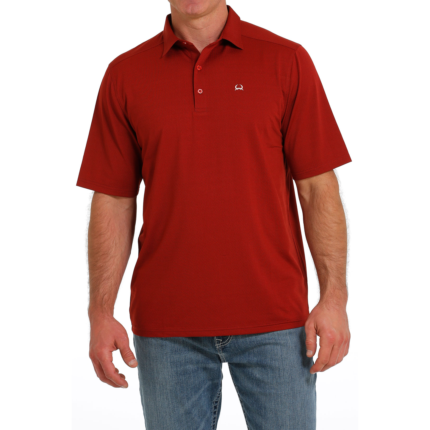Load image into Gallery viewer, Cinch Men&amp;#39;s Areanflex Red Polo Shirt MTK1863032
