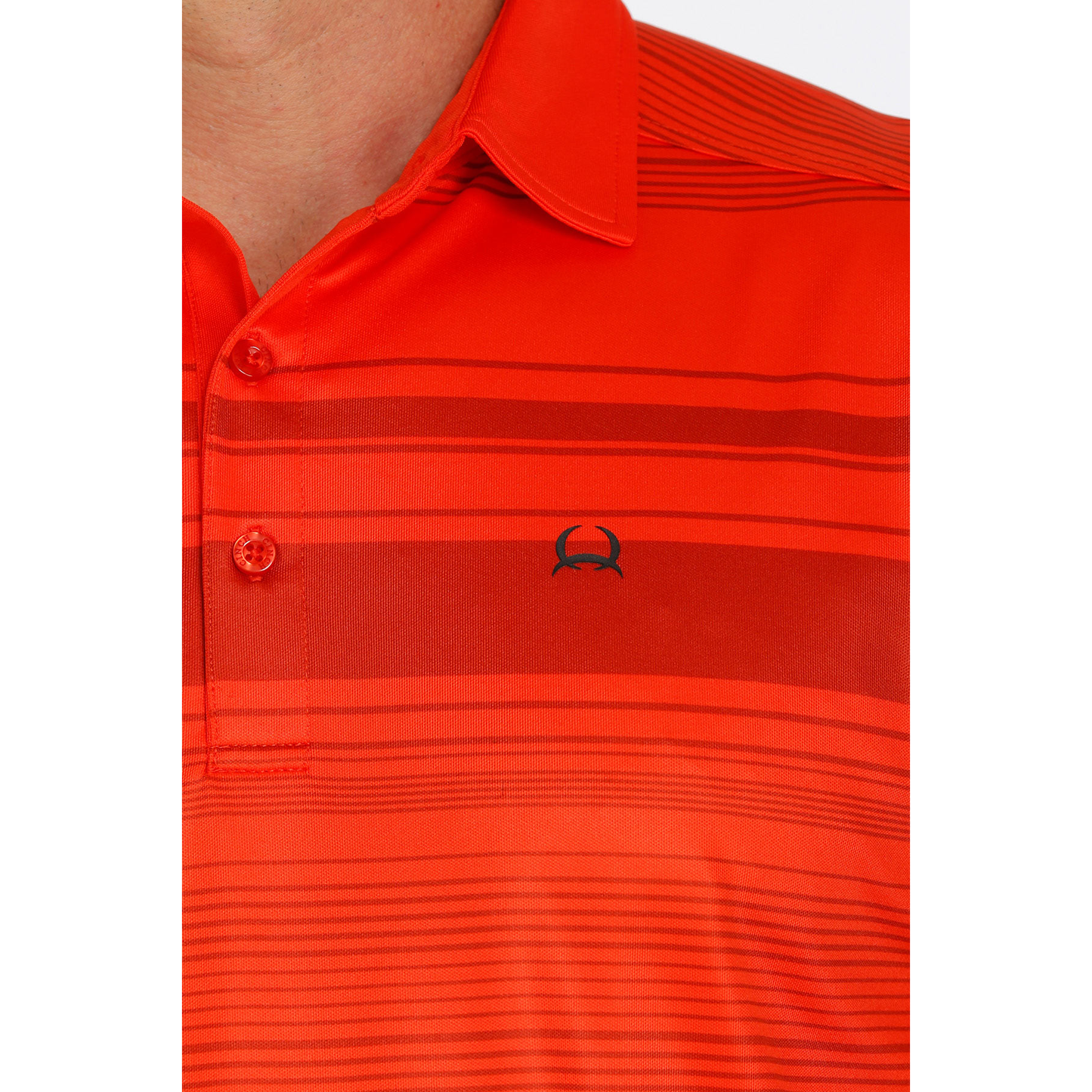 Cinch® Men's Arenaflex Red Stripe Polo Shirt MTK1865019