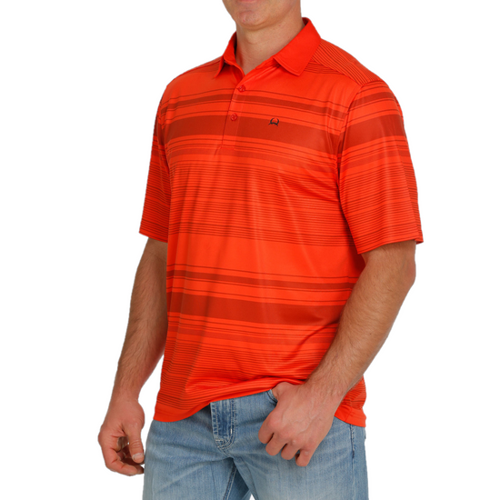 Cinch® Men's Arenaflex Red Stripe Polo Shirt MTK1865019