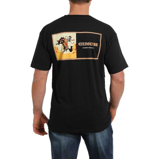 Cinch Men's Short Sleeve Graphic Logo Black T-Shirt MTT1690462