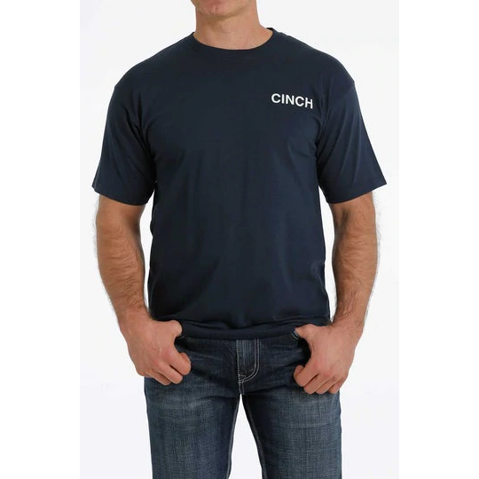 Cinch® Men's Short Sleeve "On The Road 1996" Navy T-Shirt MTT1690465