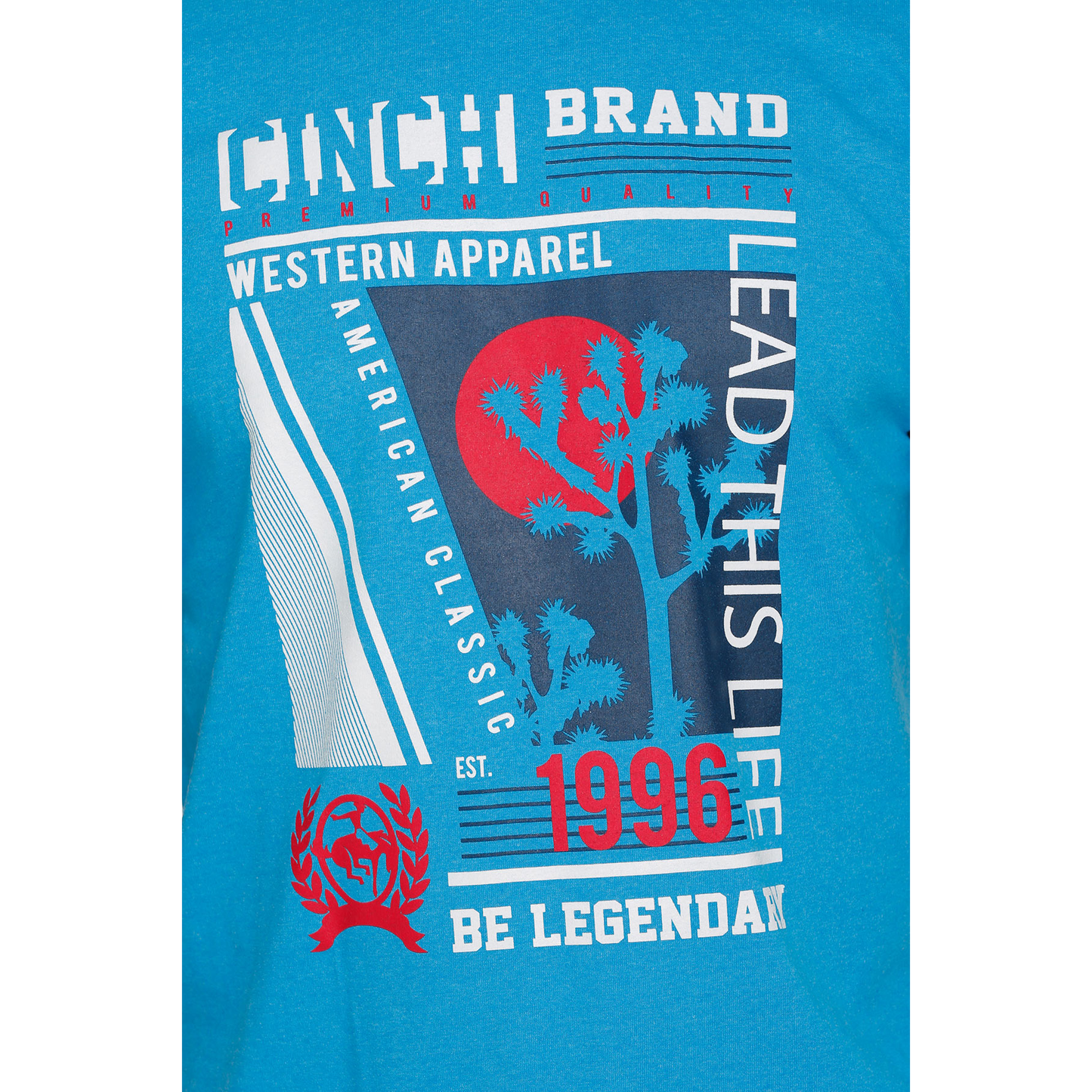 Cinch® Men's Desert Night Printed Turquoise T-Shirt MTT1690487