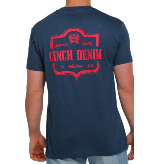 Cinch® Men's Graphic Logo Navy Blue Short Sleeve T-Shirt MTT1690489