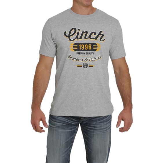 Cinch® Men's Heather Grey 1996 Graphic Logo T-Shirt MTT1690511