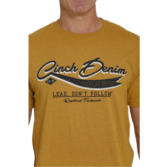 Cinch® Men's Lead Don't Follow Gold Graphic T-Shirt MTT1690512