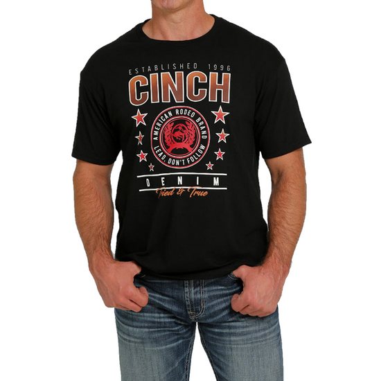 Cinch® Men's Black & Red Logo Graphic T-Shirt MTT1690513