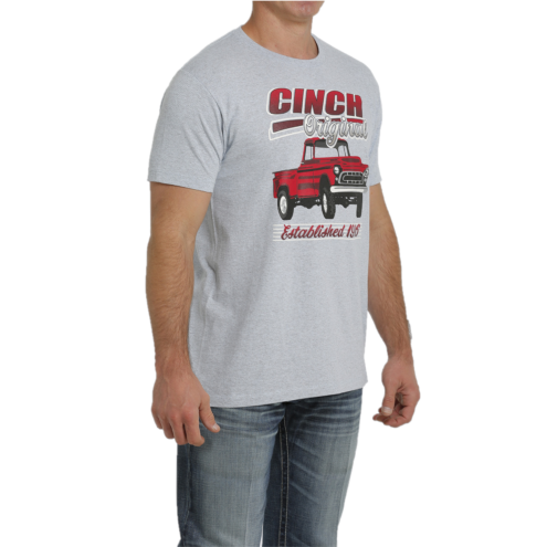 Cinch® Men's Heather Grey Logo Graphic T-Shirt MTT1690514