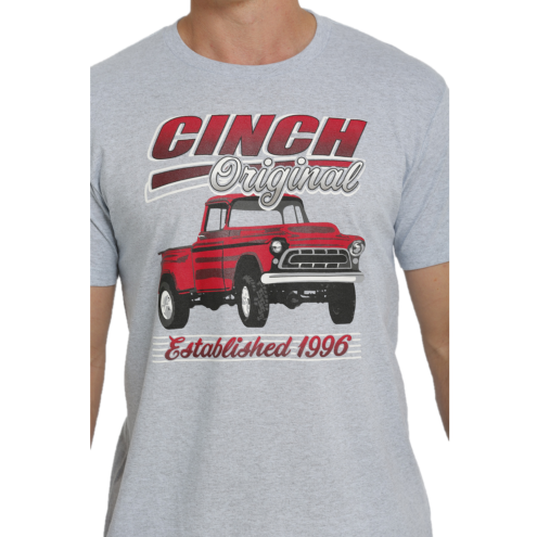 Cinch® Men's Heather Grey Logo Graphic T-Shirt MTT1690514