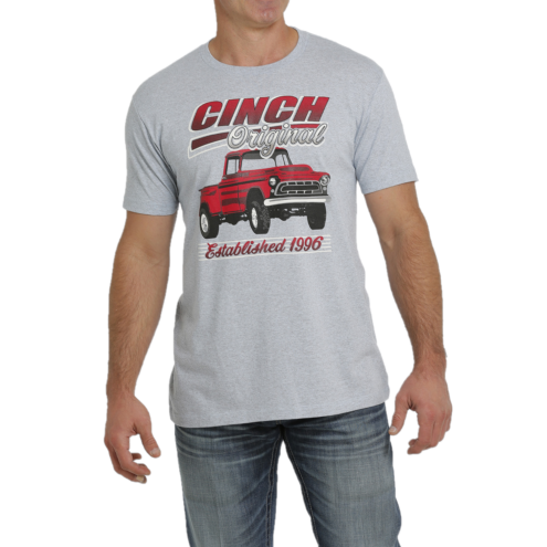 Cinch® Men's Heather Grey Logo Graphic T-Shirt MTT1690514