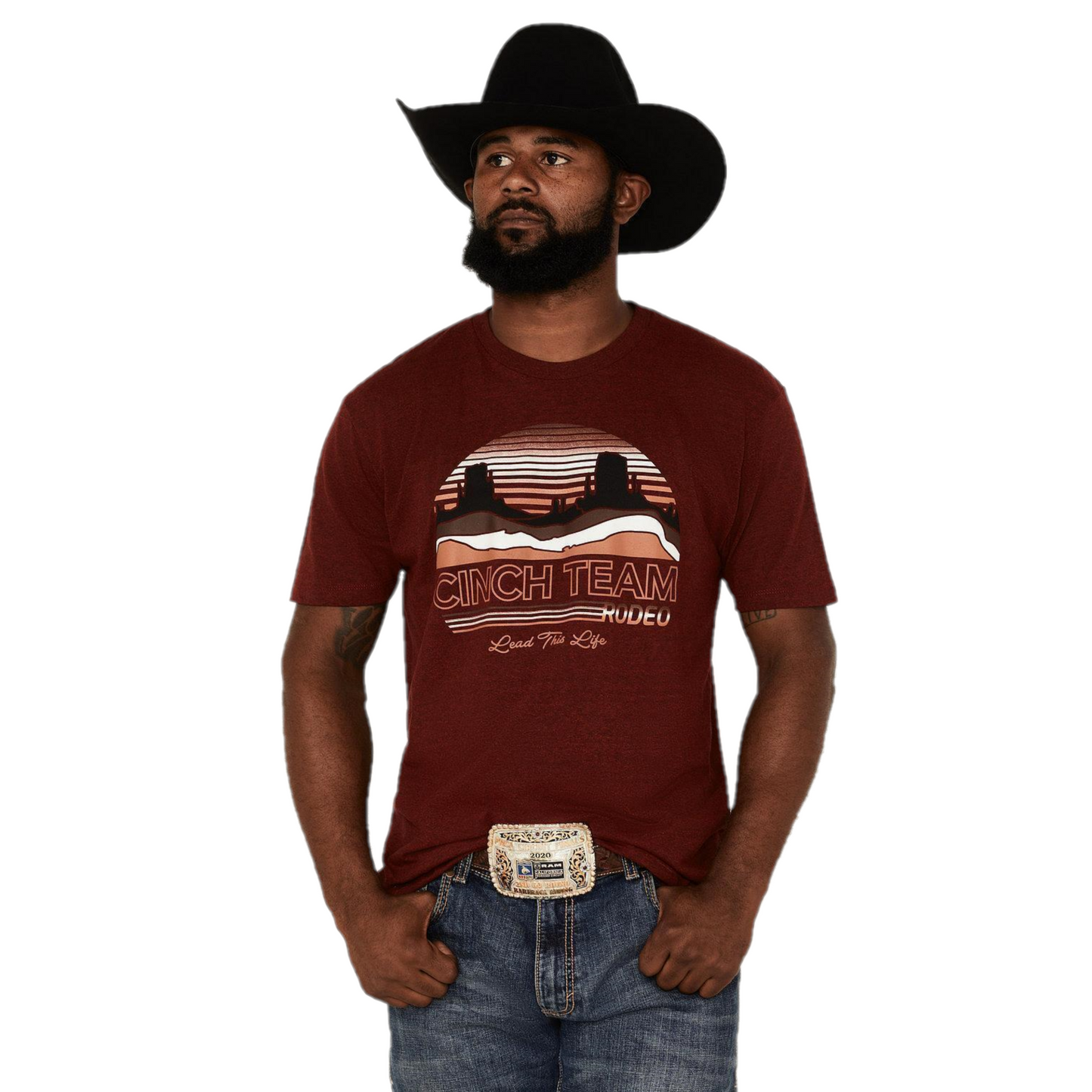 Red 2025 cinch shirt