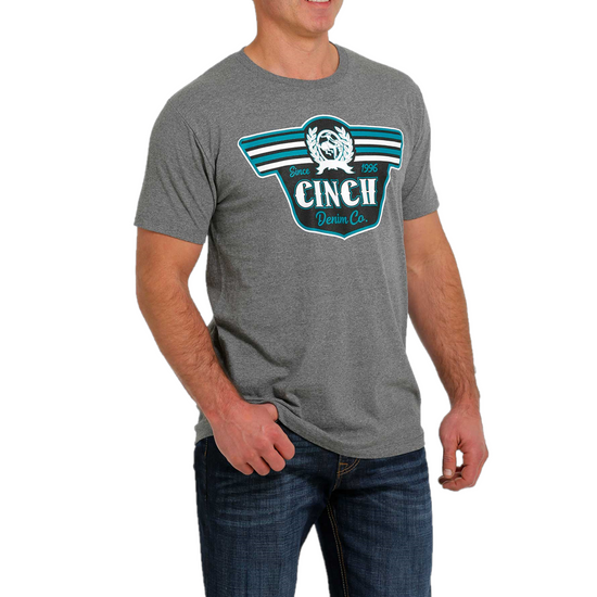 Cinch® Men's Logo Graphic Heather Grey T-Shirt MTT1690546