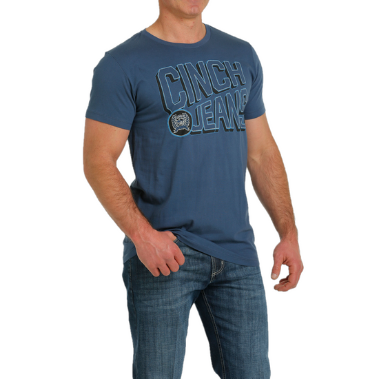 Cinch® Men's Logo Light Blue T-Shirt MTT1690548