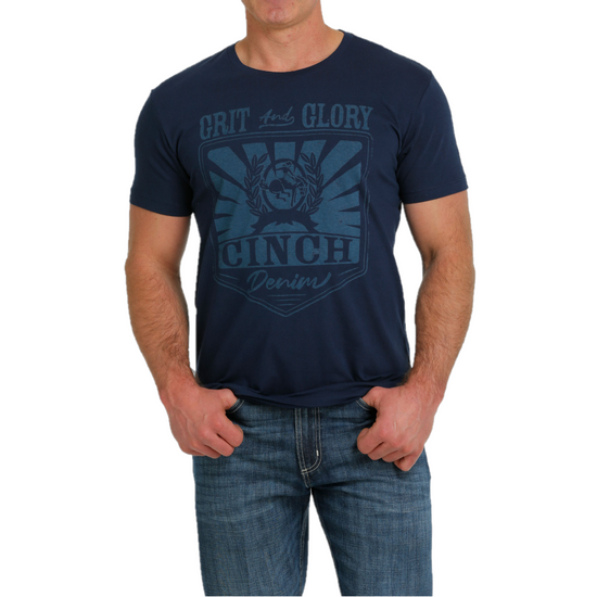 Cinch® Men's Grit & Glory Logo Navy T-Shirt MTT1690549