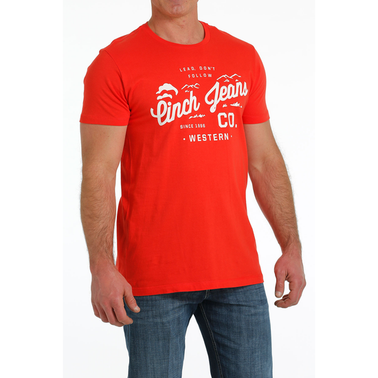 Cinch® Men's Red 1996 Logo Graphic T-Shirt MTT1690561