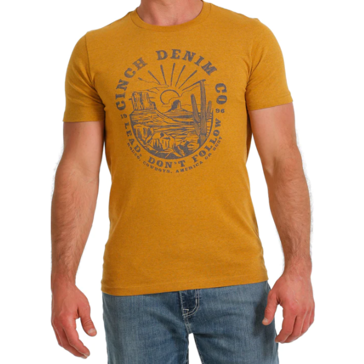 Cinch Men's Gold Mountain Graphic Short Sleeve T-Shirt MTT1690573