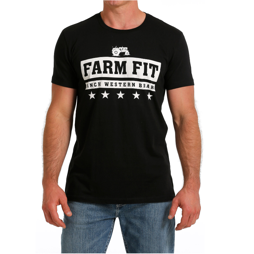 Cinch® Men's Farm Fit Graphic Black T-Shirt MTT1690576