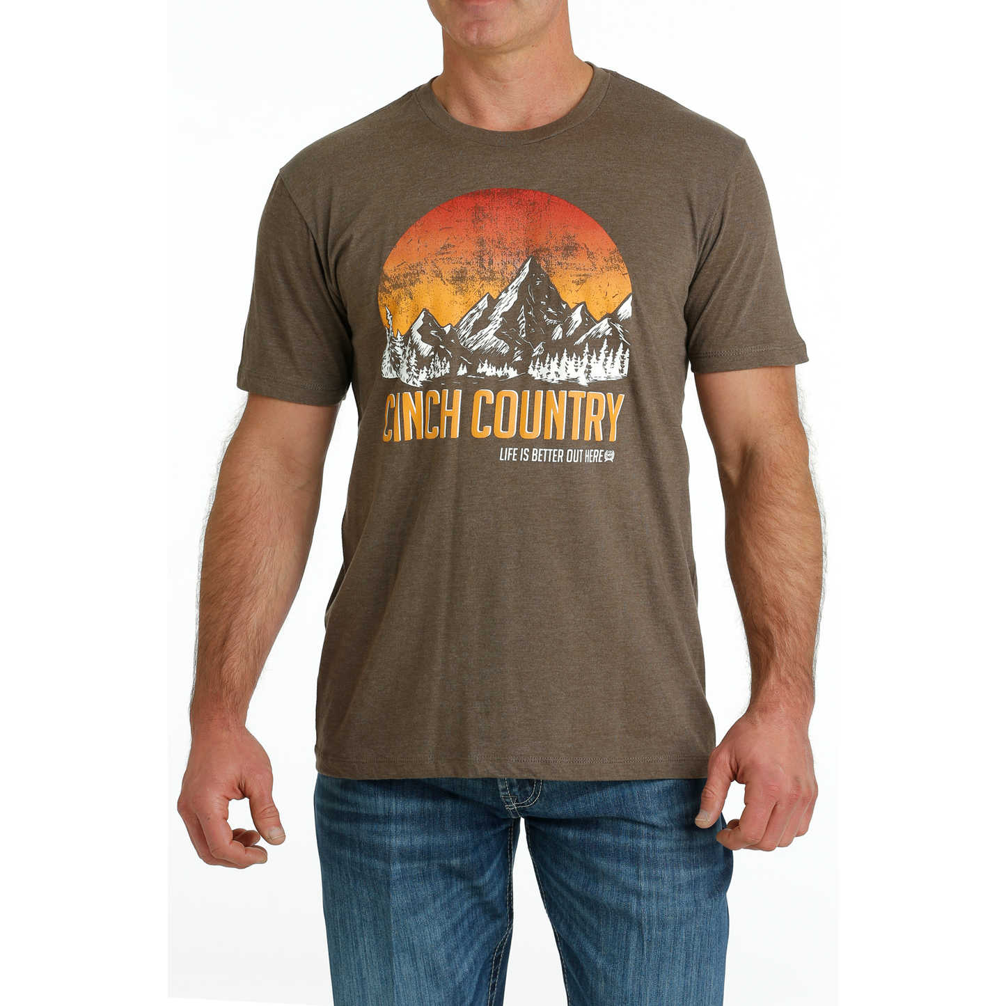Cinch Men's Brown "Cinch Country" Graphic T-Shirt MTT1690593