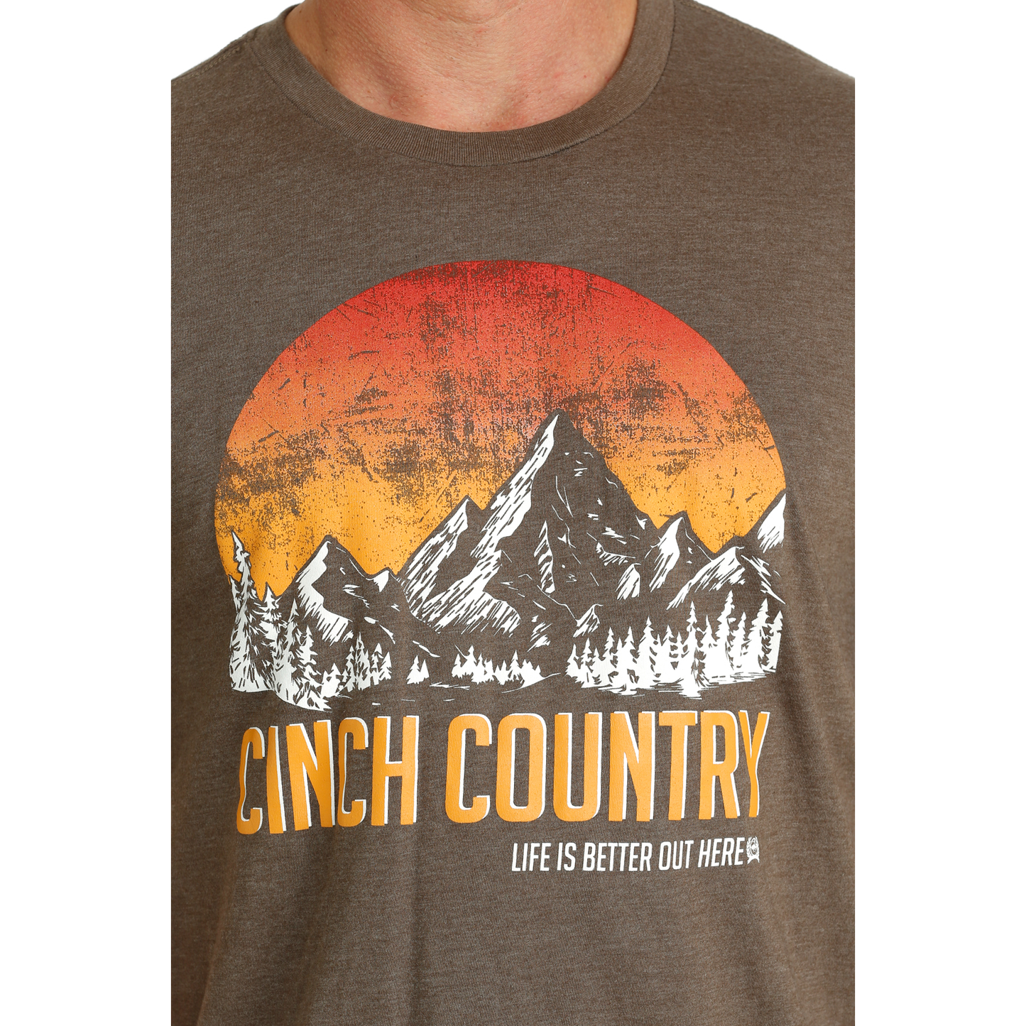 Cinch Men's Brown "Cinch Country" Graphic T-Shirt MTT1690593