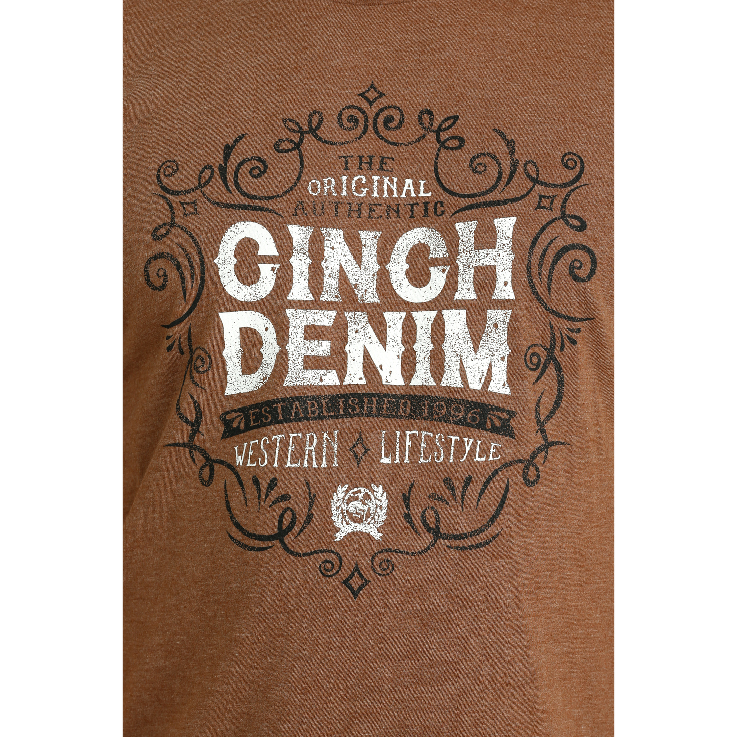 Cinch Men's Copper "Cinch Denim" Graphic T-Shirt MTT1690595