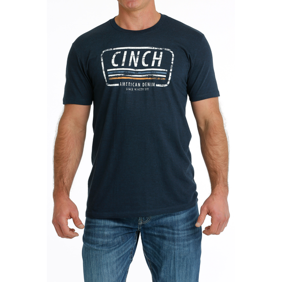 Cinch Men's Navy American Denim Logo T-Shirt MTT1690602