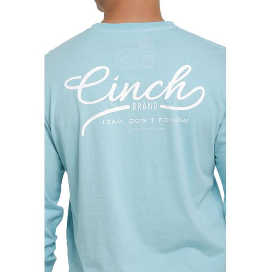 Cinch® Men's Light Blue Graphic Logo T-Shirt MTT1721001