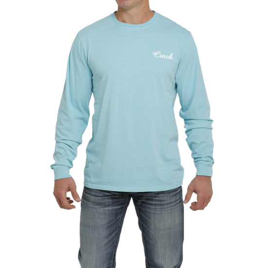 Cinch® Men's Light Blue Graphic Logo T-Shirt MTT1721001