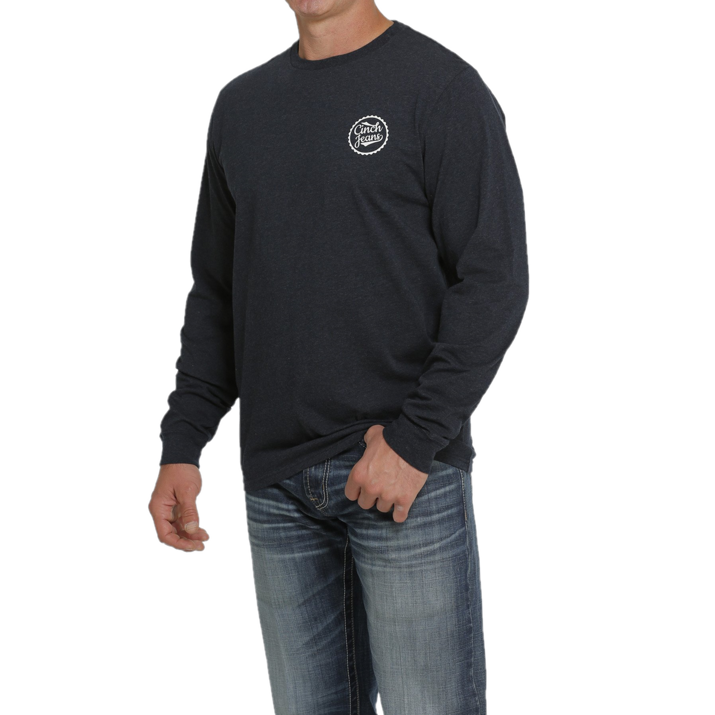 Cinch® Men's Logo Heather Navy T-Shirt MTT1721002