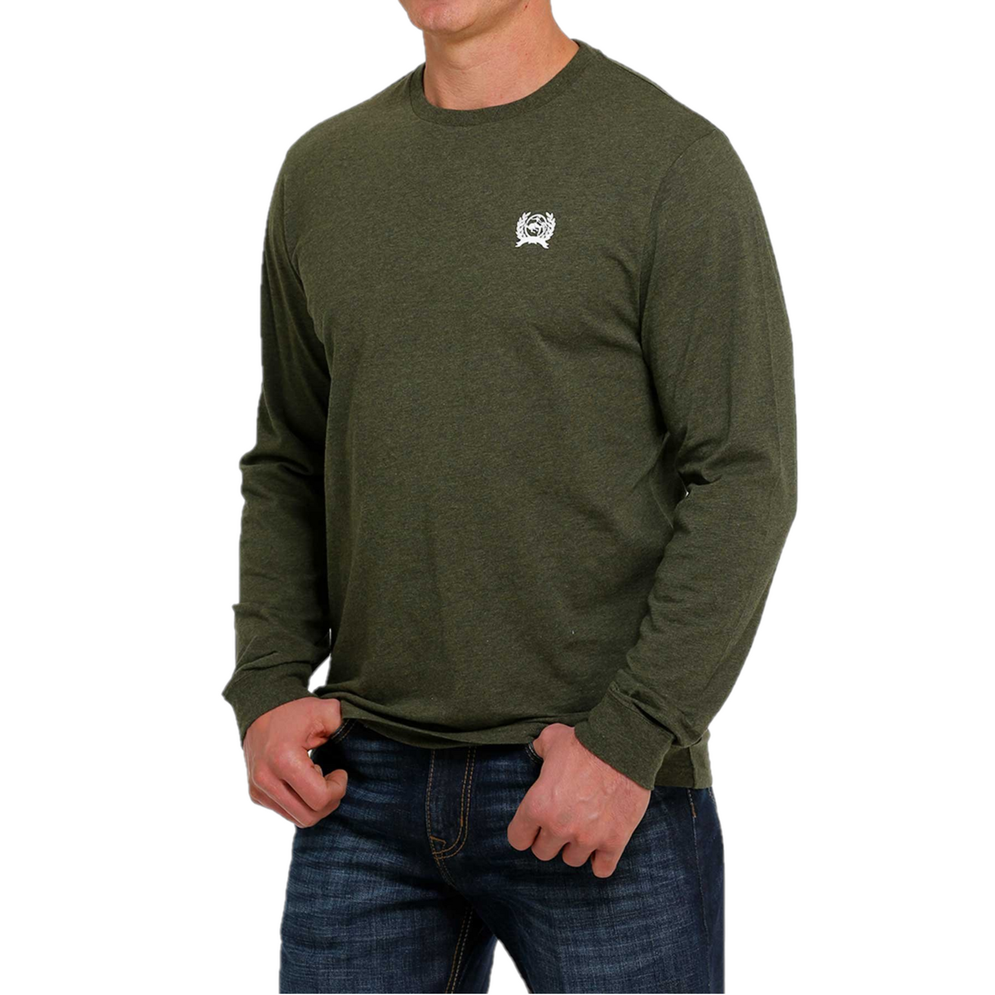 Cinch® Men's Logo Olive Green Jersey T-Shirt MTT1721005