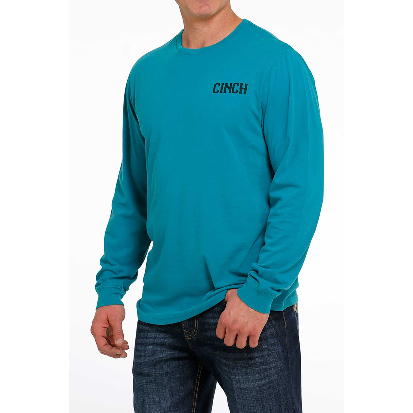 Cinch® Men's Teal "Lead This Life" Graphic T-Shirt MTT1721006
