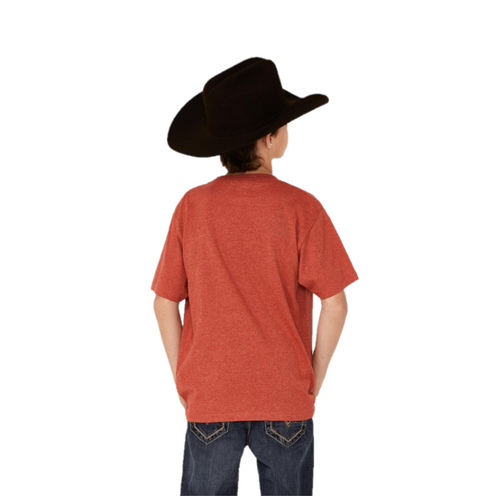 Cinch® Boy's "Cinch Up" Red Short Sleeve T-Shirt MTT7670118