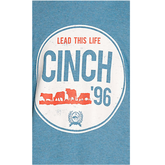 Cinch® Youth Boy's Lead This Life Blue Graphic T-shirt MTT7670120