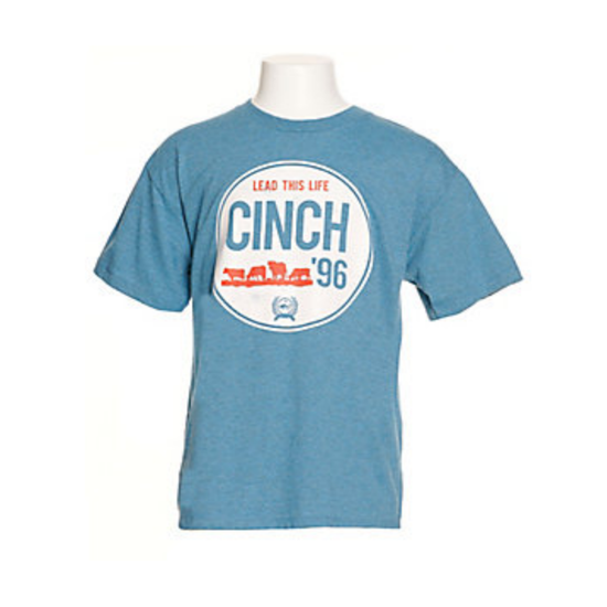 Cinch® Youth Boy's Lead This Life Blue Graphic T-shirt MTT7670120