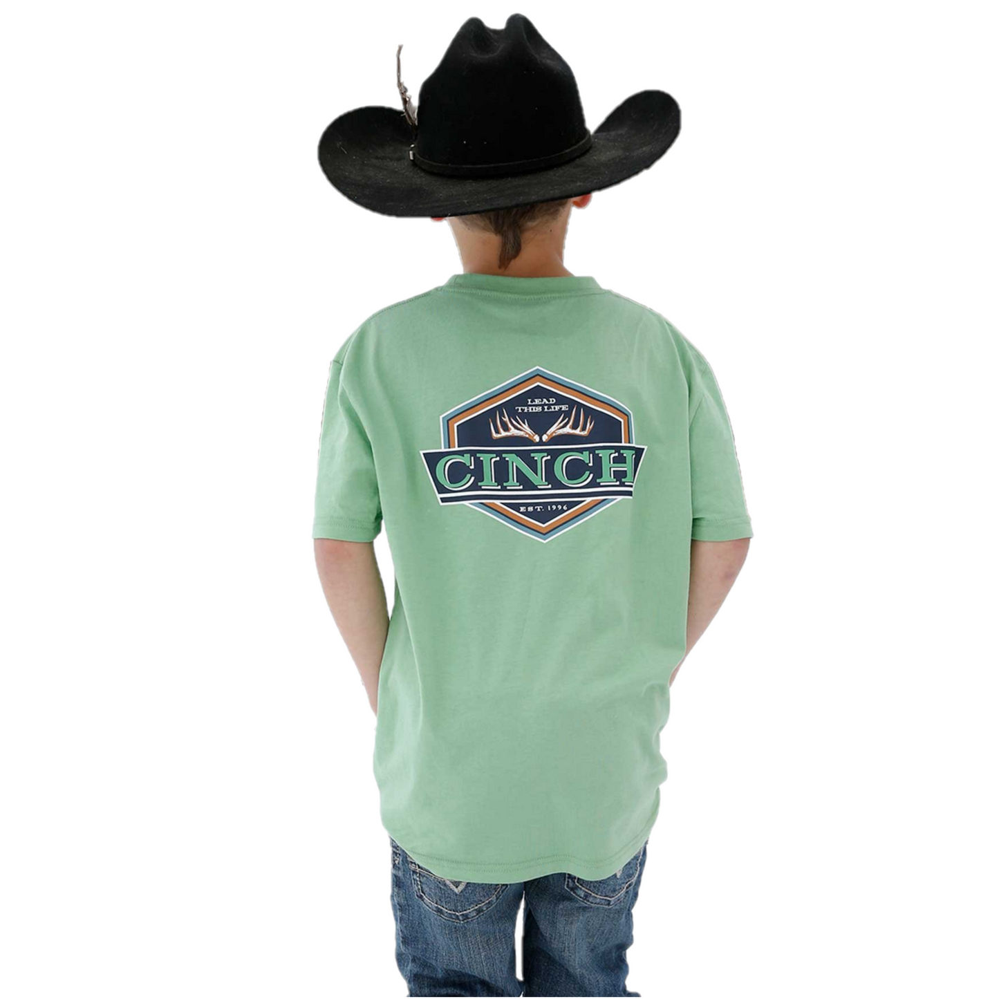 Cinch® Boys Short Sleeve Green T-Shirt MTT7670123
