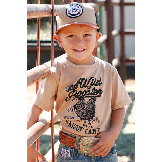 Cinch Infant Boy's The Wild Rooster Khaki T-Shirt MTT7672050