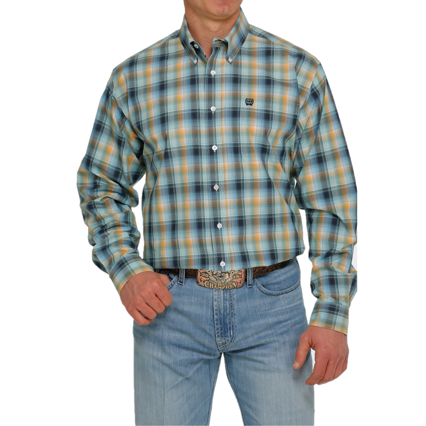 Cinch® Men's Multi-Colored Plaid Button Down Shirt MTW1105422