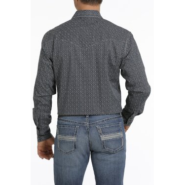 Cinch® Men's Teal Western Plain Weave Snap Down Shirt MTW1301053