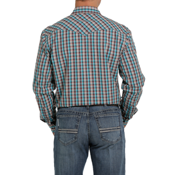 Cinch® Men's Multi Color Plaid Button Down Shirt MTW1303057
