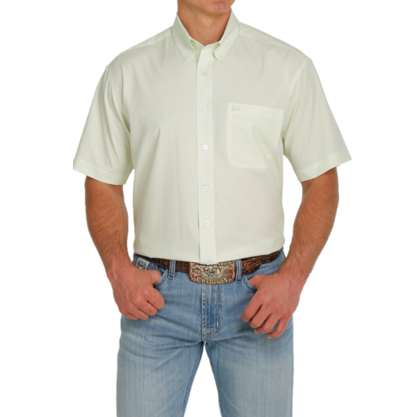 Men's® Cinch Arenaflex Lime Checkered Button Down Shirt MTW1704102