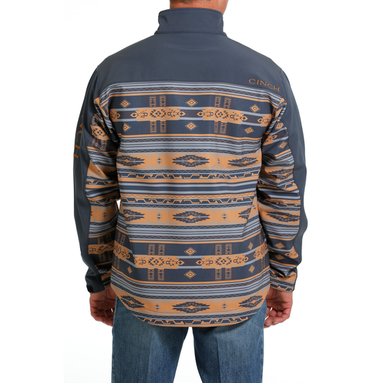 Cinch Men's Blue Aztec Print Bonded Jacket MWJ1063005