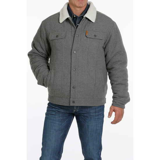 Cinch Men's Concealed Carry Grey Wool Trucker Jacket MWJ1074003