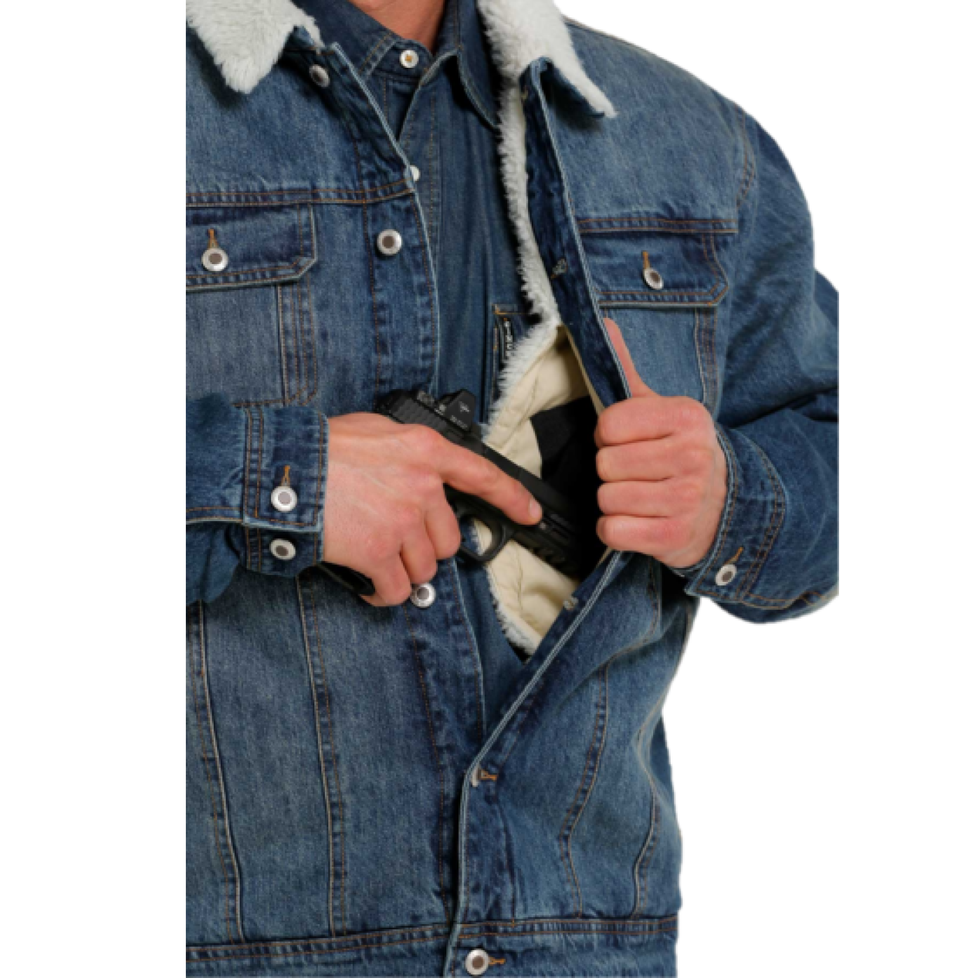 Cinch® Men's Denim Concealed Carry Trucker Jacket MWJ1074006
