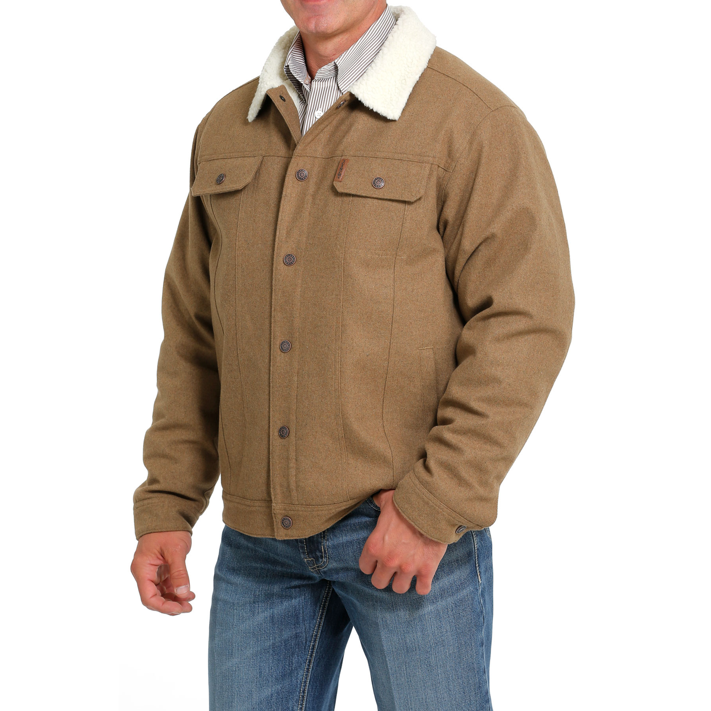 Cinch Men's Brown Conceal Carry Trucker Jacket MWJ1074007