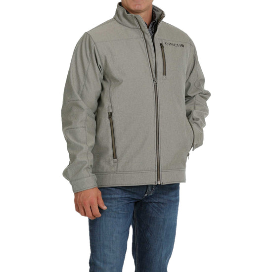 Cinch Men's Concealed Carry Textured Stone Grey Jacket MWJ1539002