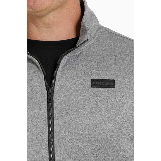 Cinch Men's Half Zip Heather Grey Pullover Sweatshirt MWJ1559001